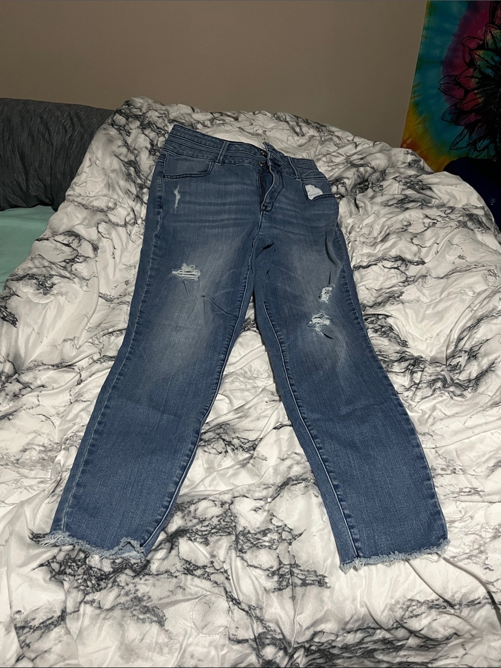 Maurices Light Blue Distressed Women’s Jeans